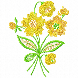 Flowers And Tree Embroidery Design 3 Flowers And Tree Embroidery Design 3